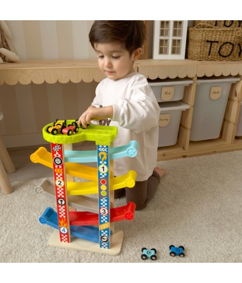 TOOKY TOY spalvingas čiuožyklos takelis automobiliams