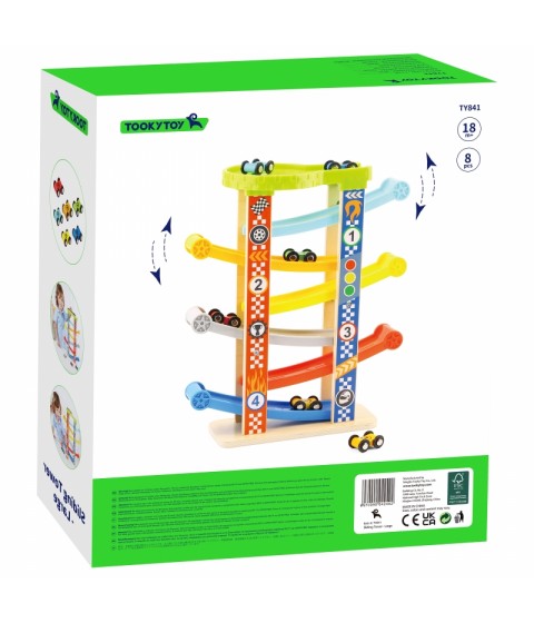 TOOKY TOY spalvingas čiuožyklos takelis automobiliams