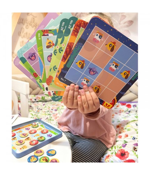 TOOKY TOY Sudoku žaidimas vaikams, skirtas ūkio versijai