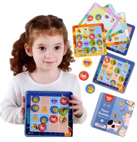 TOOKY TOY Sudoku žaidimas vaikams, skirtas ūkio versijai