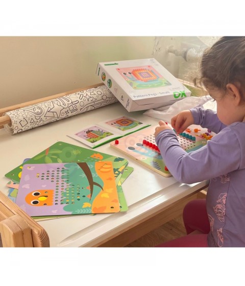 TOOKY TOY dėlionė su smeigtukais ir laipiojimo kaiščiais