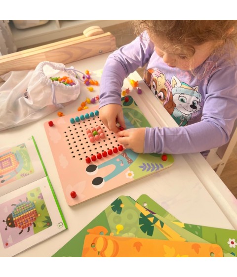 TOOKY TOY dėlionė su smeigtukais ir laipiojimo kaiščiais