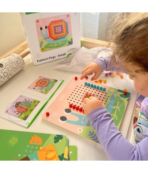 TOOKY TOY dėlionė su smeigtukais ir laipiojimo kaiščiais