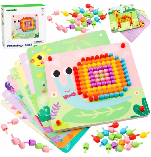 TOOKY TOY dėlionė su smeigtukais ir laipiojimo kaiščiais
