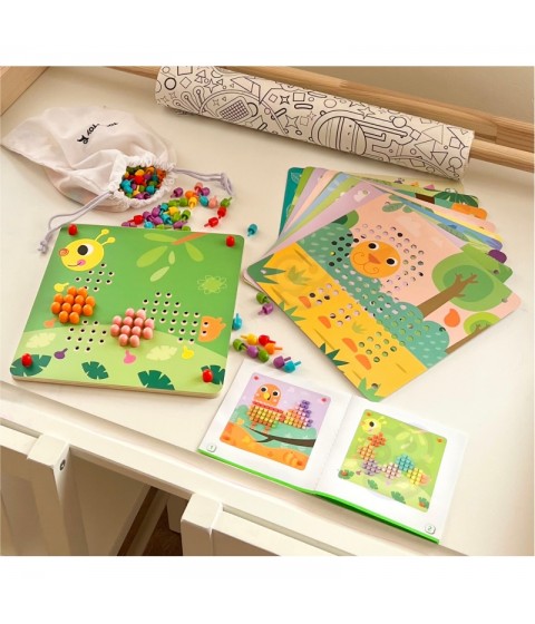 TOOKY TOY dėlionė su smeigtukais ir laipiojimo kaiščiais