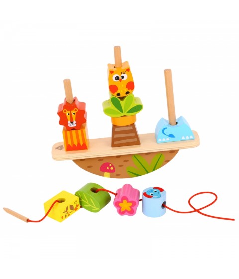 TOOKY TOY gyvūnų balansavimo dėlionė