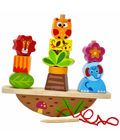 TOOKY TOY gyvūnų balansavimo dėlionė