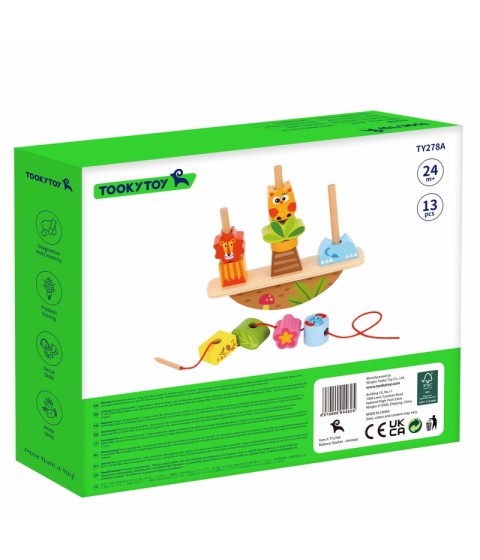 TOOKY TOY gyvūnų balansavimo dėlionė