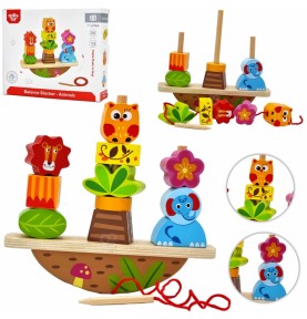 TOOKY TOY gyvūnų balansavimo dėlionė