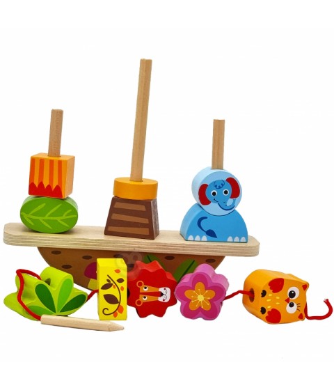 TOOKY TOY gyvūnų balansavimo dėlionė