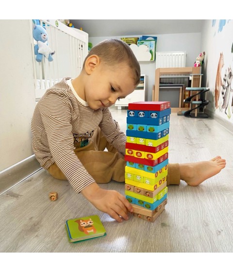 TOOKY TOY gyvūnų arkadinis žaidimas 82 vnt.