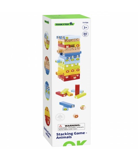TOOKY TOY gyvūnų arkadinis žaidimas 82 vnt.