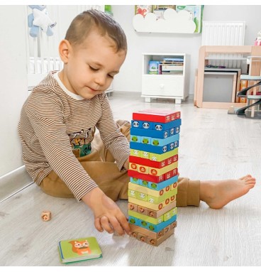 TOOKY TOY gyvūnų arkadinis žaidimas 82 vnt.