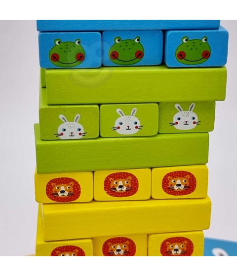 TOOKY TOY gyvūnų arkadinis žaidimas 82 vnt.