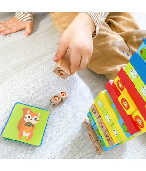 TOOKY TOY gyvūnų arkadinis žaidimas 82 vnt.