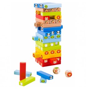 TOOKY TOY gyvūnų arkadinis žaidimas 82 vnt.