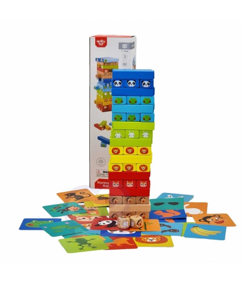TOOKY TOY gyvūnų arkadinis žaidimas 82 vnt.