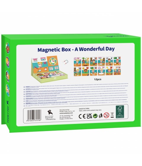 TOOKY TOY medinis dėlionės magnetinė dėžutė