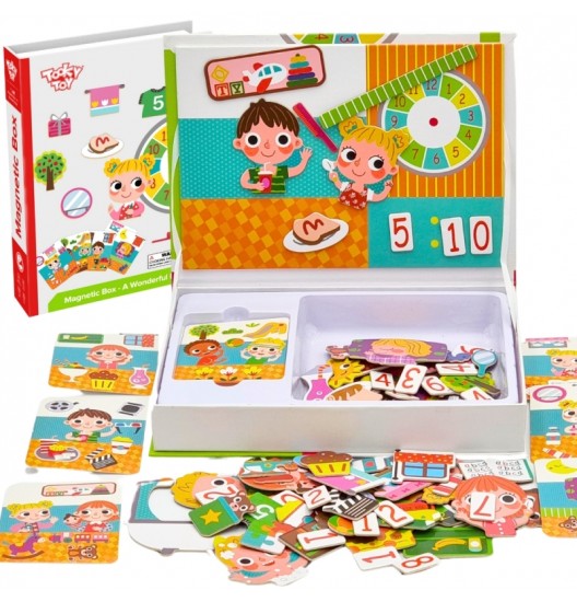 TOOKY TOY medinis dėlionės magnetinė dėžutė