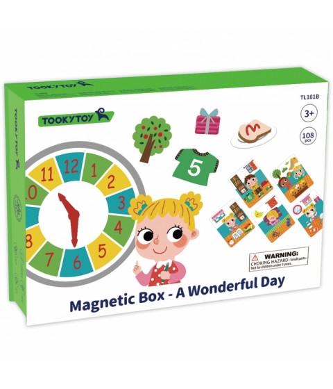 TOOKY TOY medinis dėlionės magnetinė dėžutė