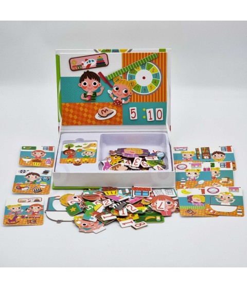 TOOKY TOY medinis dėlionės magnetinė dėžutė