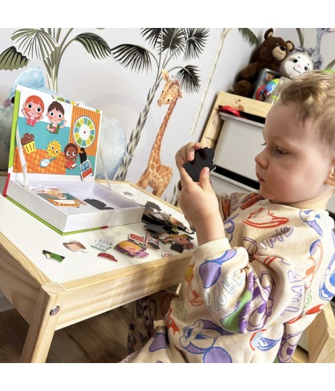 TOOKY TOY medinis dėlionės magnetinė dėžutė