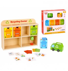 TOOKY TOY medinis perdirbimo centras edukacinis rūšiuoklis