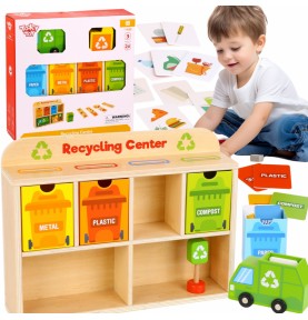 TOOKY TOY medinis perdirbimo centras edukacinis rūšiuoklis