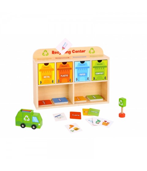 TOOKY TOY medinis perdirbimo centras edukacinis rūšiuoklis
