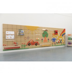 MASTERKIDZ STEM kūrybinė mokslo lenta, sieninė panelė + tvirtinimo plokštė, 120x80cm