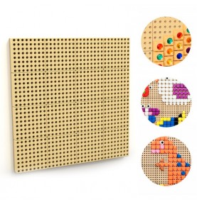 MASTERKIDZ STEM kūrybinė mokslo lenta su sienele ir tvirtinimo plokšte 80 x 80 (cm)