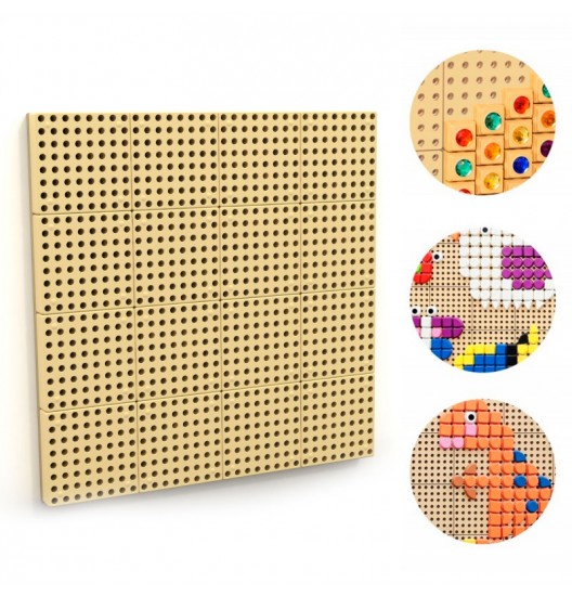 MASTERKIDZ STEM kūrybinė mokslo lenta su sienele ir tvirtinimo plokšte 80 x 80 (cm)