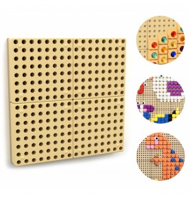 MASTERKIDZ STEM kūrybinės mokslo lentos sieninė panelė + tvirtinimo plokštė 40 x 40 (cm)