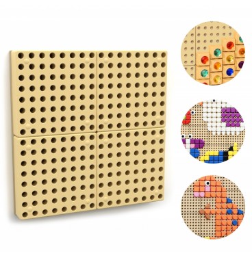MASTERKIDZ STEM kūrybinės mokslo lentos sieninė panelė + tvirtinimo plokštė 40 x 40 (cm)