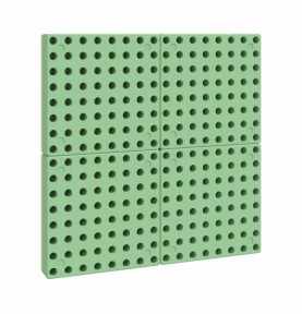 MASTERKIDZ Sieninė plokštė Mokslo lenta Kūrybinė STEM lauko lenta + Tvirtinimo plokštė 40 x 40 (cm)
