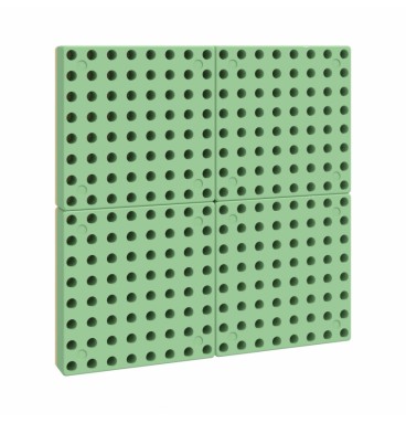 MASTERKIDZ Sieninė plokštė Mokslo lenta Kūrybinė STEM lauko lenta + Tvirtinimo plokštė 40 x 40 (cm)
