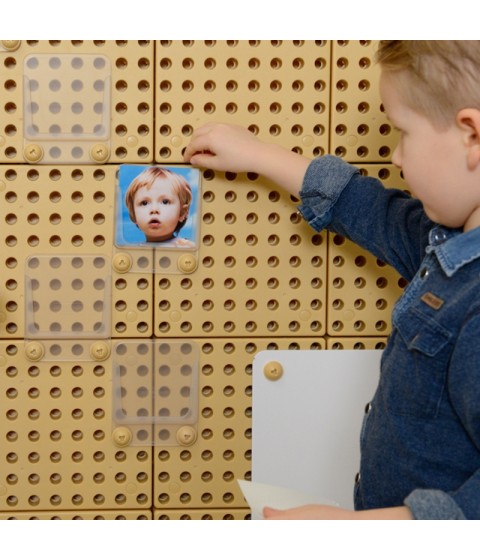 MASTERKIDZ permatomas nuotraukų kortelių kišeninis dėklas, 6 vnt.