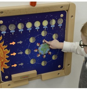 MASTERKIDZ Montessori mėnulio fazių edukacinė lenta