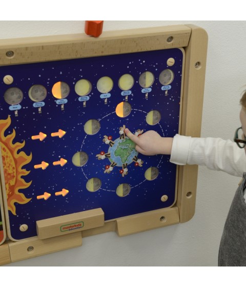 MASTERKIDZ Montessori mėnulio fazių edukacinė lenta