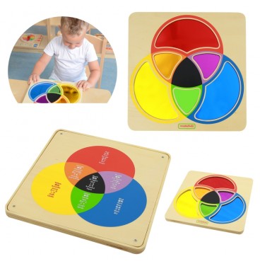 MASTERKIDZ edukacinė lenta, veidrodis, mokantis maišyti spalvas