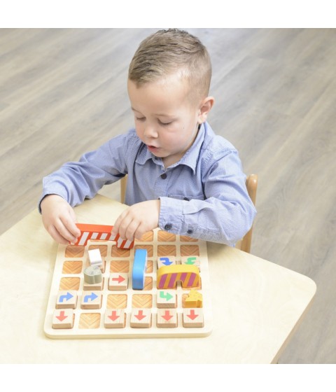 MASTERKIDZ ankstyvojo mokymosi programavimo dėlionė „Rask kelią iki sūrio“!