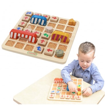 MASTERKIDZ ankstyvojo mokymosi programavimo dėlionė „Rask kelią iki sūrio“!