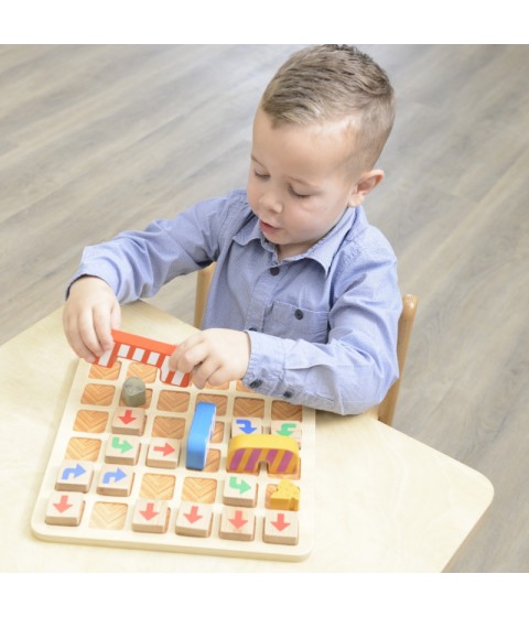 MASTERKIDZ ankstyvojo mokymosi programavimo dėlionė „Rask kelią iki sūrio“!