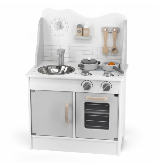 VIGA PolarB medinė virtuvė su priedais Eco Grey